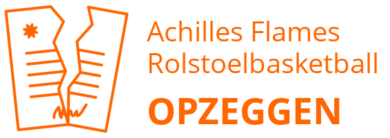 Achilles Flames Rolstoelbasketball  opzeggen