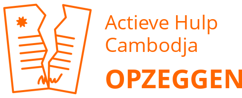 Actieve Hulp Cambodja opzeggen