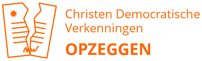 Christen Democratische Verkenningen opzeggen