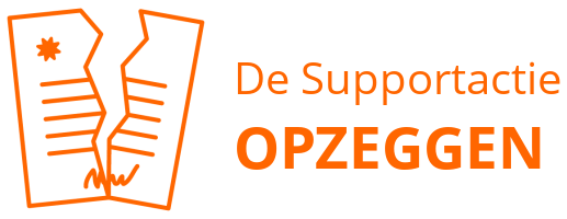 De Supportactie opzeggen