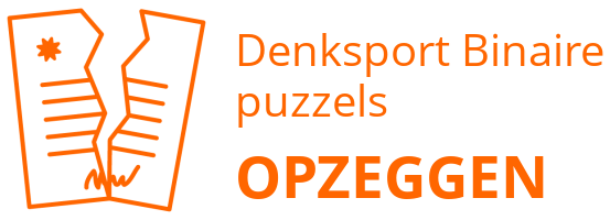 Denksport Binaire puzzels opzeggen