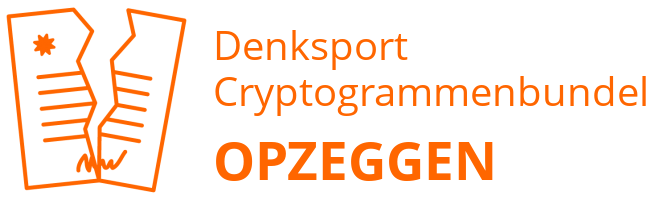 Denksport Cryptogrammenbundel opzeggen