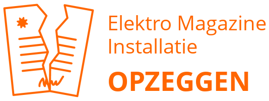 Elektro Magazine Installatie opzeggen