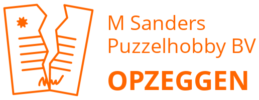 M Sanders Puzzelhobby BV opzeggen