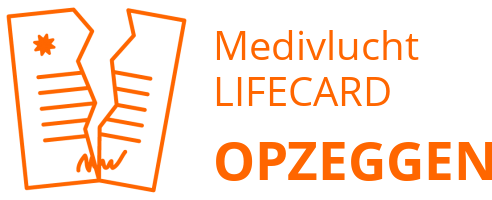 Medivlucht LIFECARD opzeggen