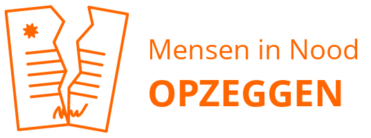 Mensen in Nood  opzeggen