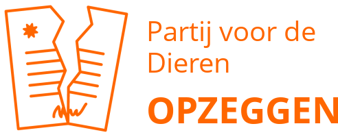 Partij voor de Dieren opzeggen