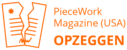 PieceWork Magazine (USA) opzeggen