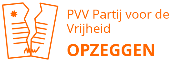 PVV Partij voor de Vrijheid opzeggen