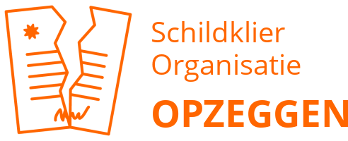 Schildklier Organisatie opzeggen