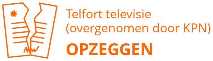 Telfort televisie (overgenomen door KPN) opzeggen