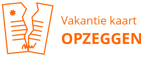 Vakantie kaart opzeggen