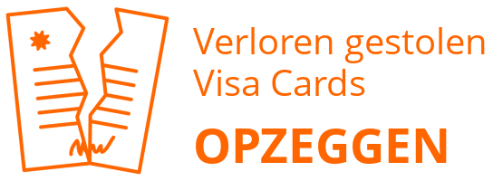 Verloren gestolen Visa Cards opzeggen
