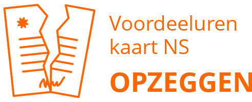 Voordeeluren kaart NS opzeggen